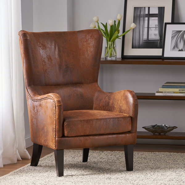 Williston Adetola Upholstered Wingback Chair & Reviews Wayfair